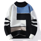Sweater Men's Fleece-lined Thickened Knitting Bottoming Shirt