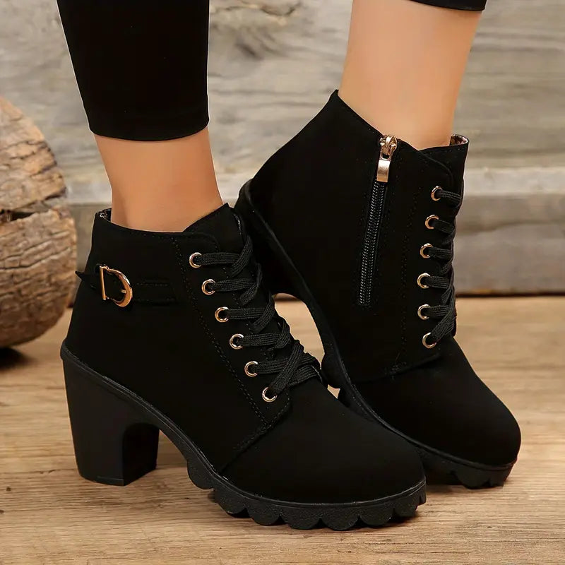 Liora Mid-Heel Ankle Boots
