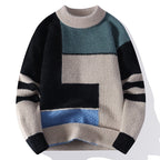 Sweater Men's Fleece-lined Thickened Knitting Bottoming Shirt