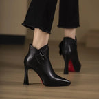 Bottes de talon de boucle Ashley