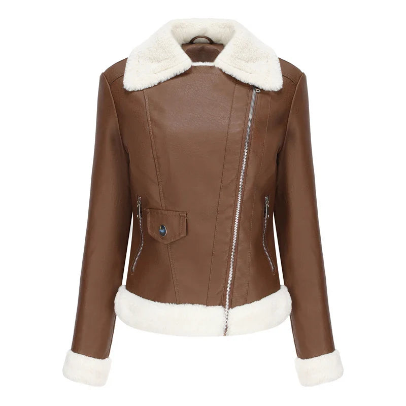 Veste de bombardier en cuir de ballecia