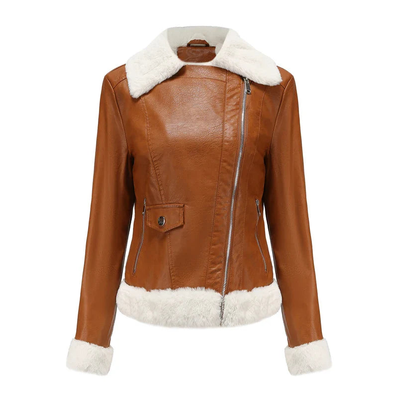 Veste de bombardier en cuir de ballecia