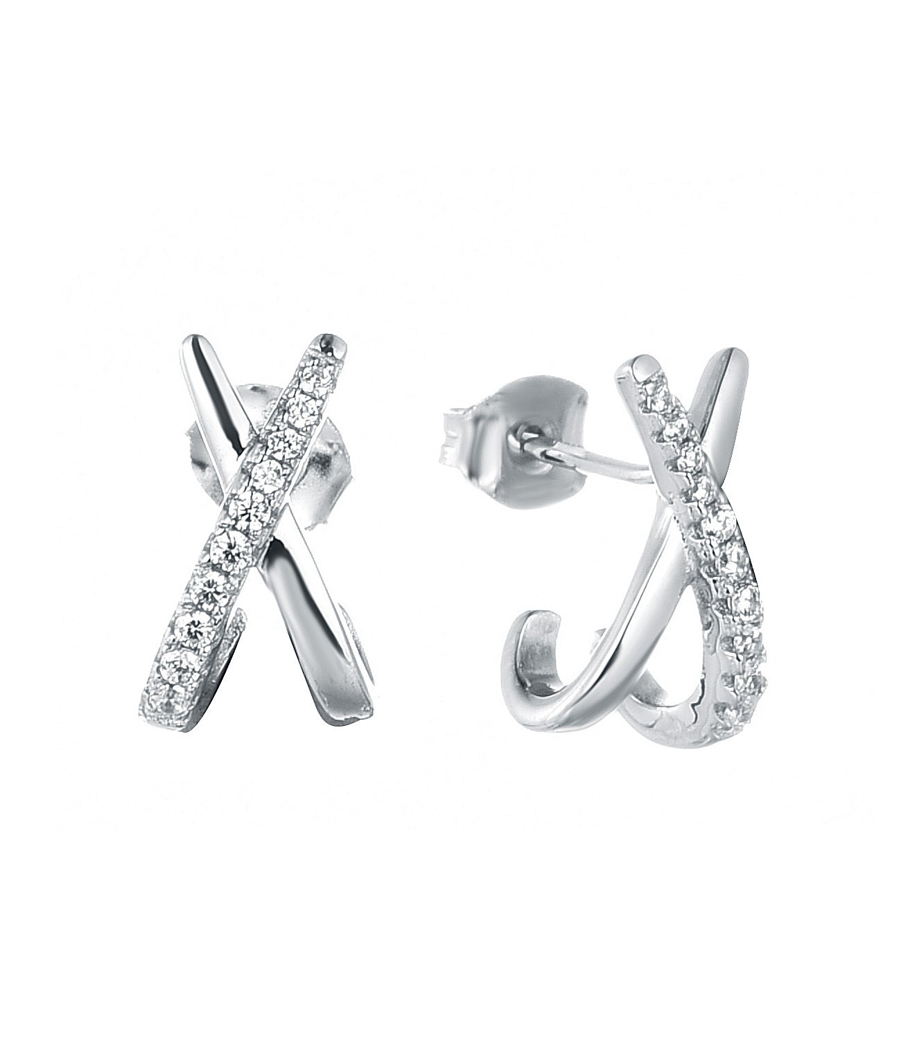 X Cross Earrings