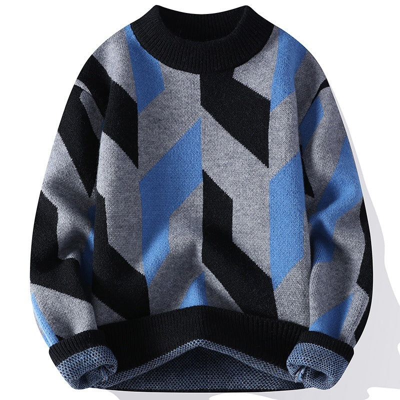 Lazaro Geometric Knit Sweater