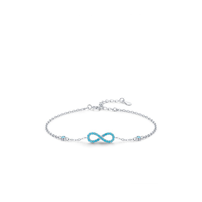 Blue Infinity Bracelet